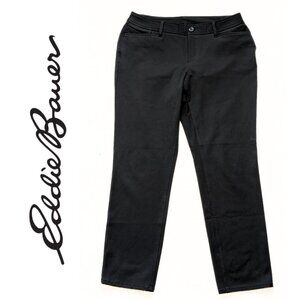 Eddie Bauer Women's Travex Black Dress Pants, Boot Cut, Size 8 Petite